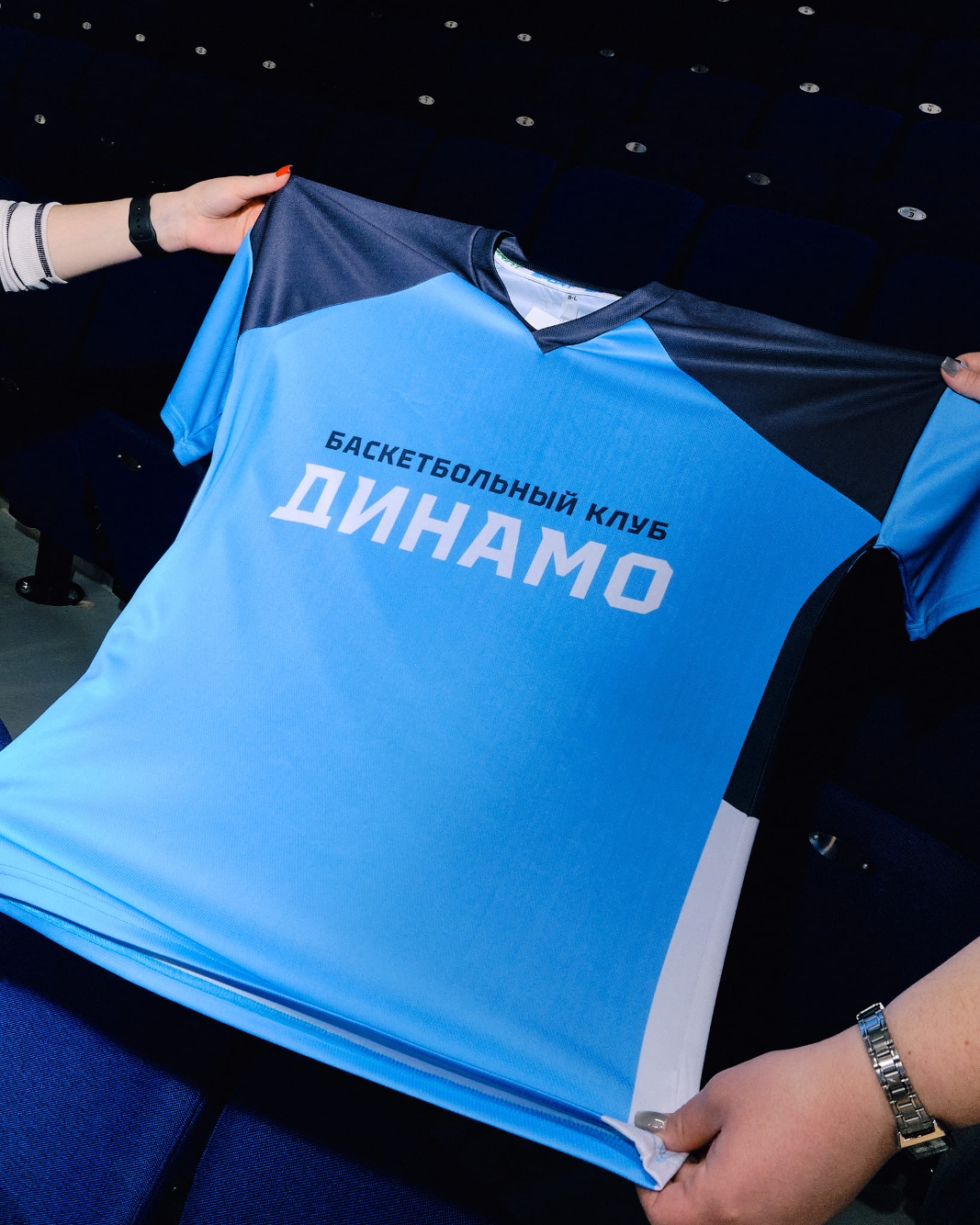 Футболка «Джерси» голубая