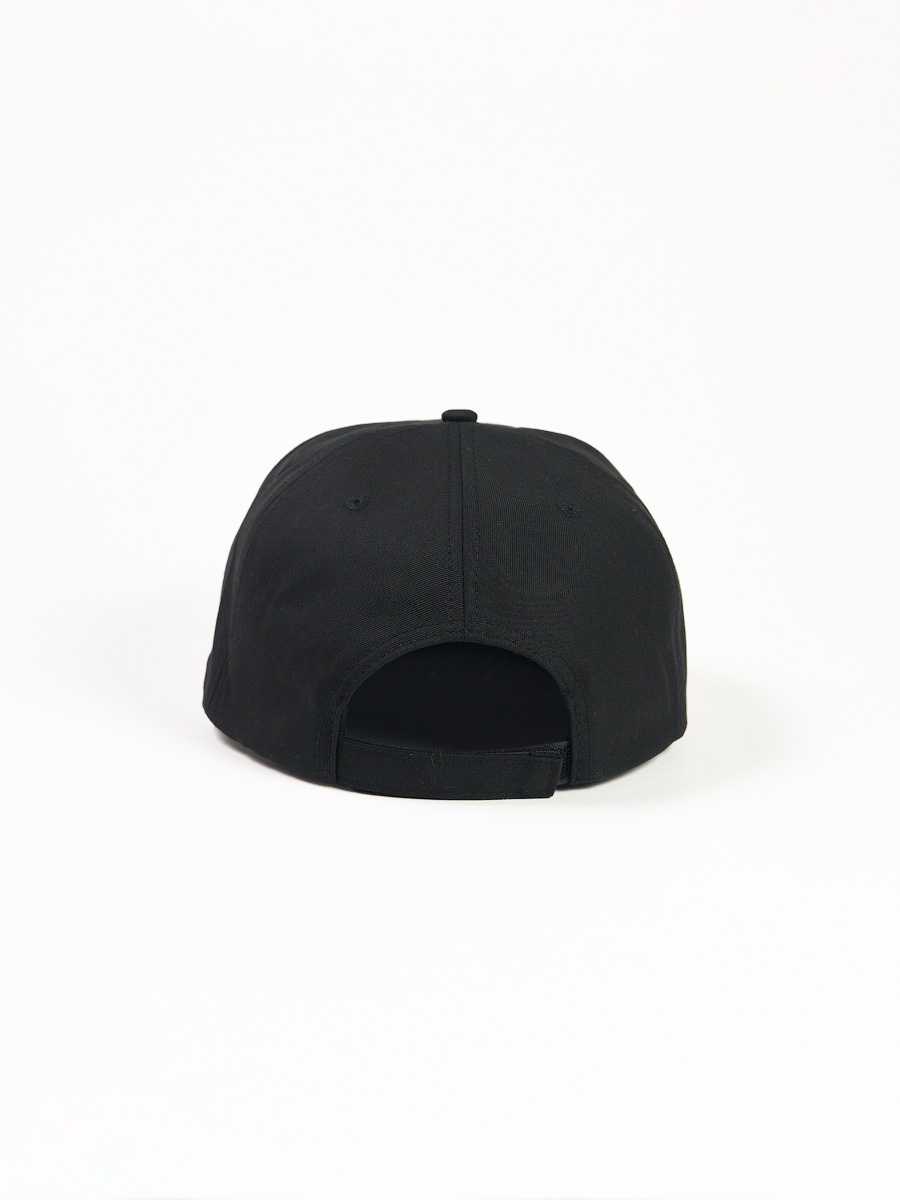 Бейсболка с прямым козырьком чёрная — фото 3