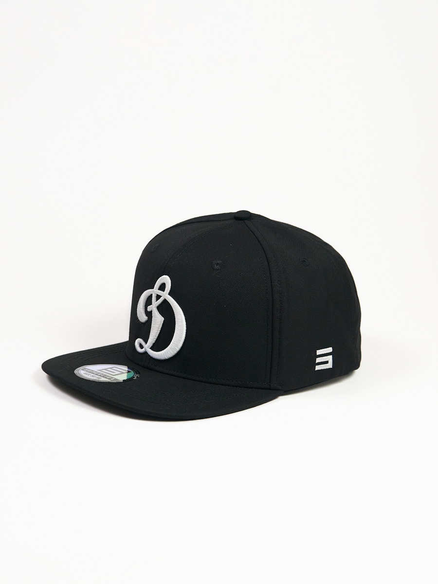 Бейсболка с прямым козырьком чёрная — фото 5