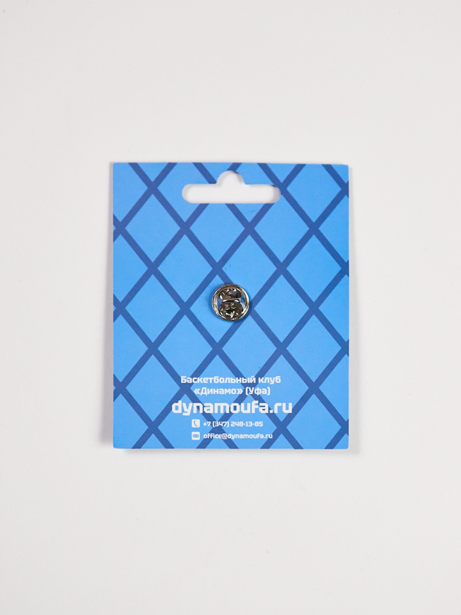 Значок металлический, круглый,синий — фото 4