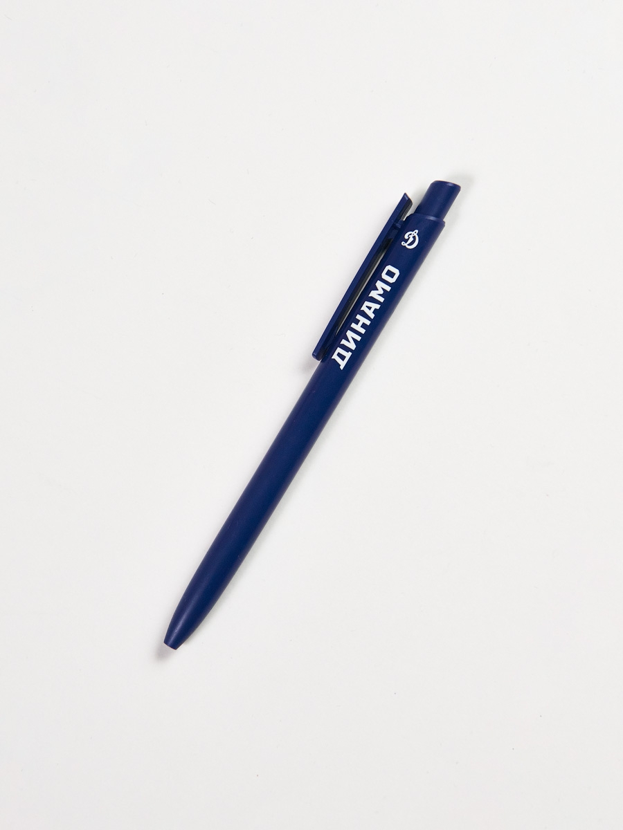 Ручка шариковая автоматическая, темно-синий корпус