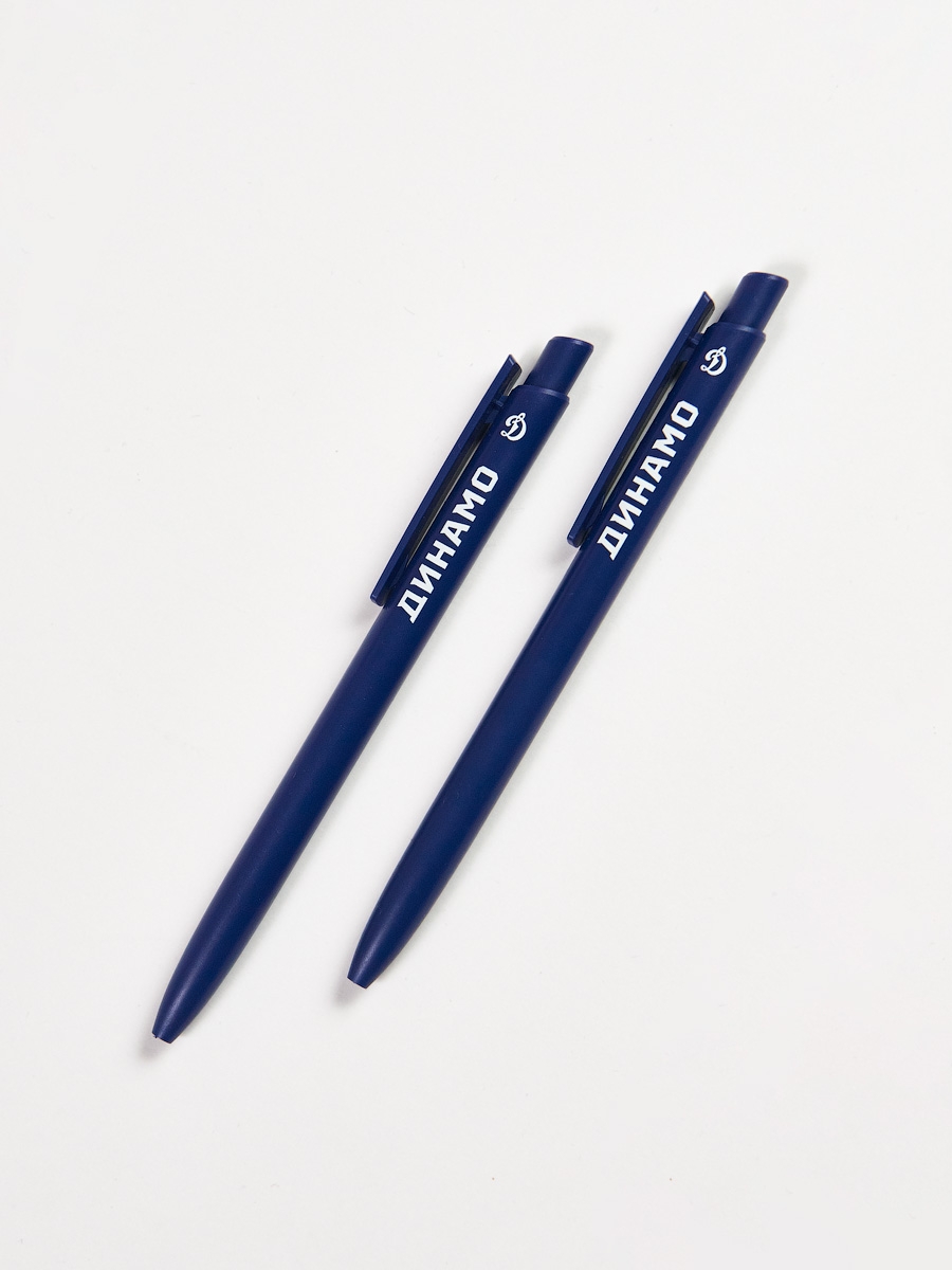 Ручка шариковая автоматическая, темно-синий корпус — фото 2