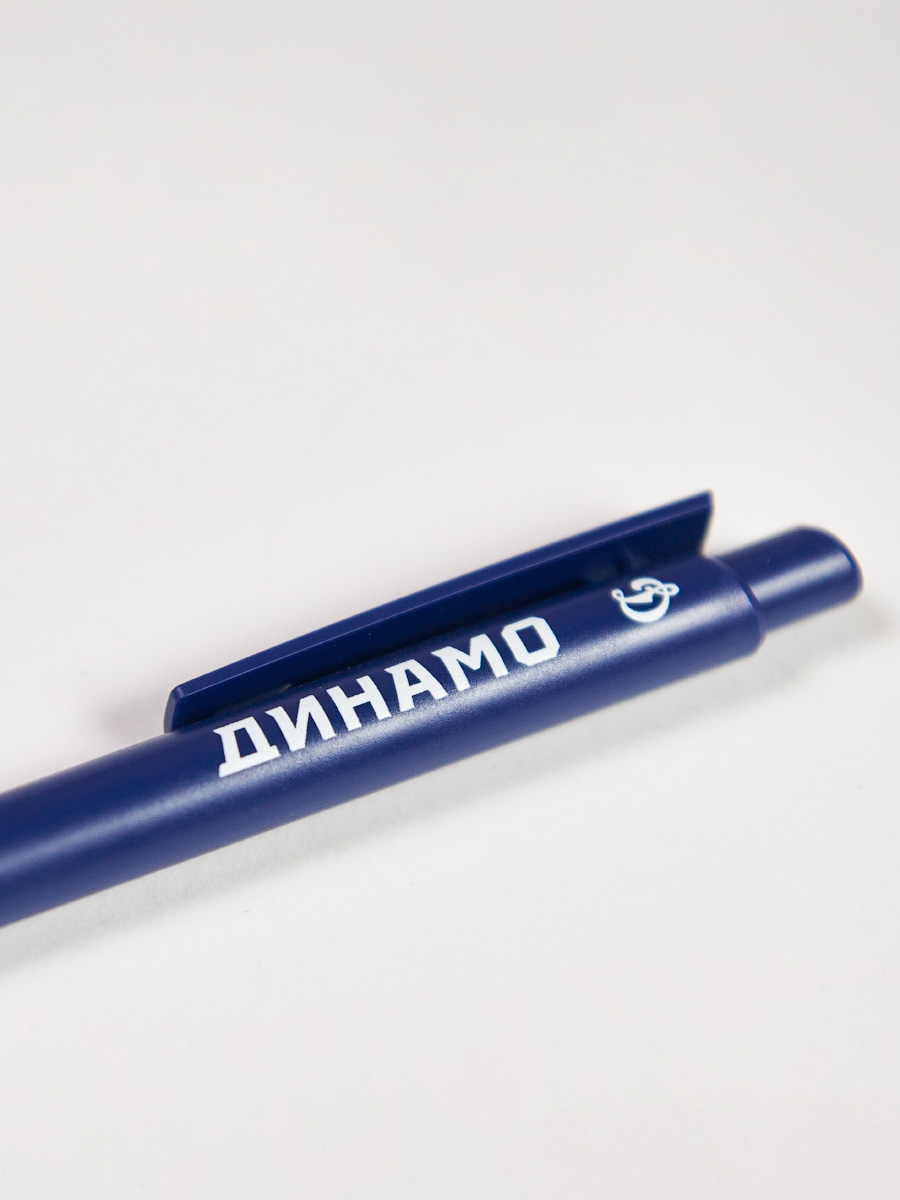 Ручка шариковая автоматическая, темно-синий корпус — фото 3