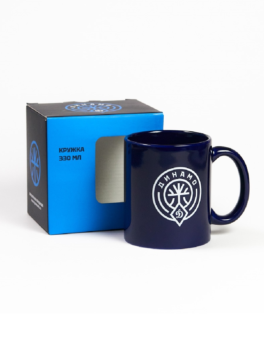 Кружка керамическая тёмно-синяя — фото 2