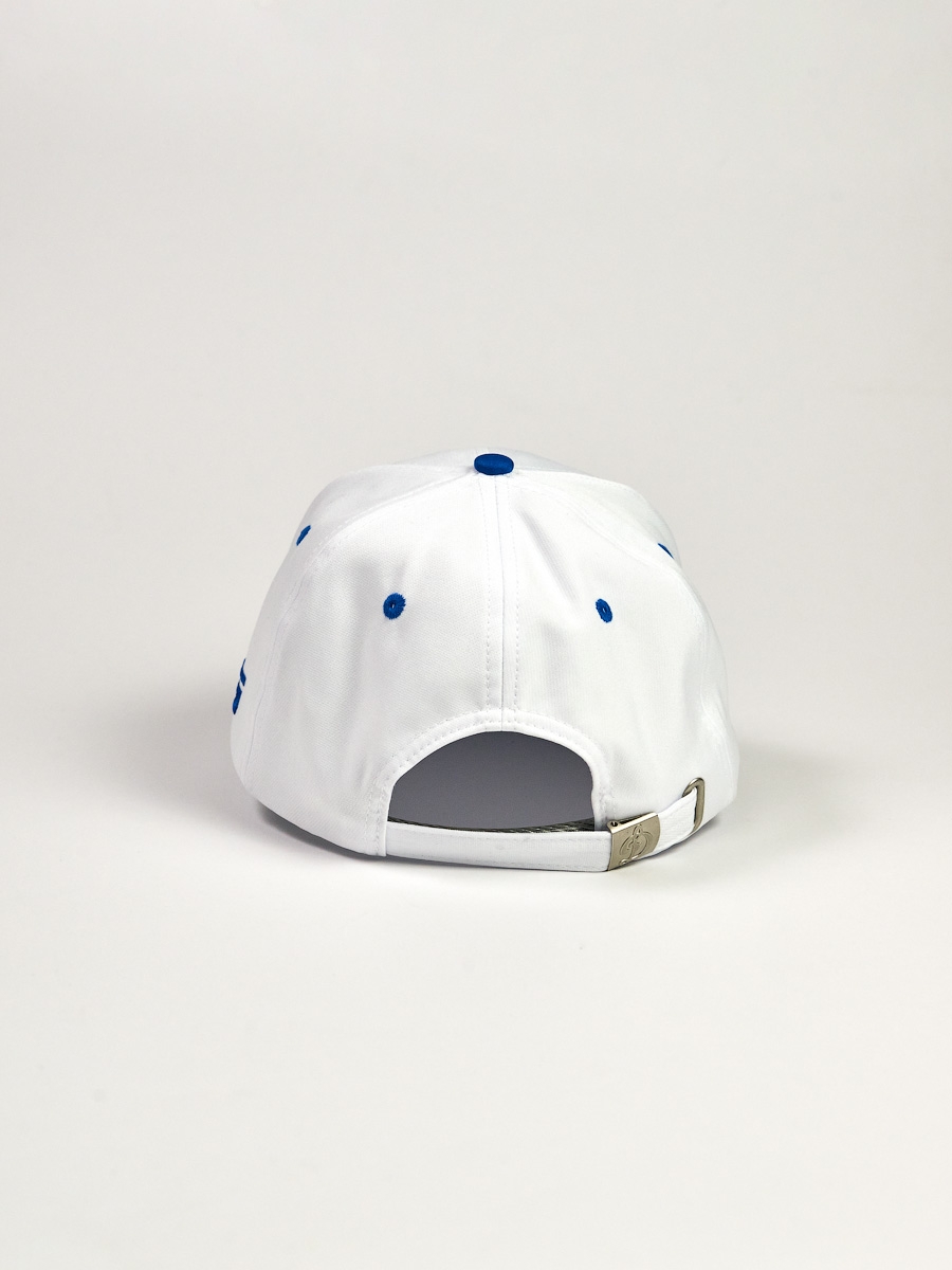 Бейсболка бело-синяя — фото 3