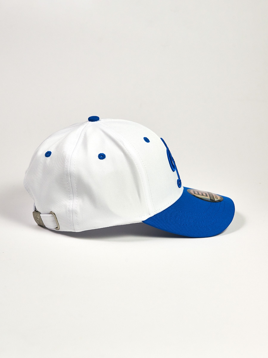 Бейсболка бело-синяя — фото 4