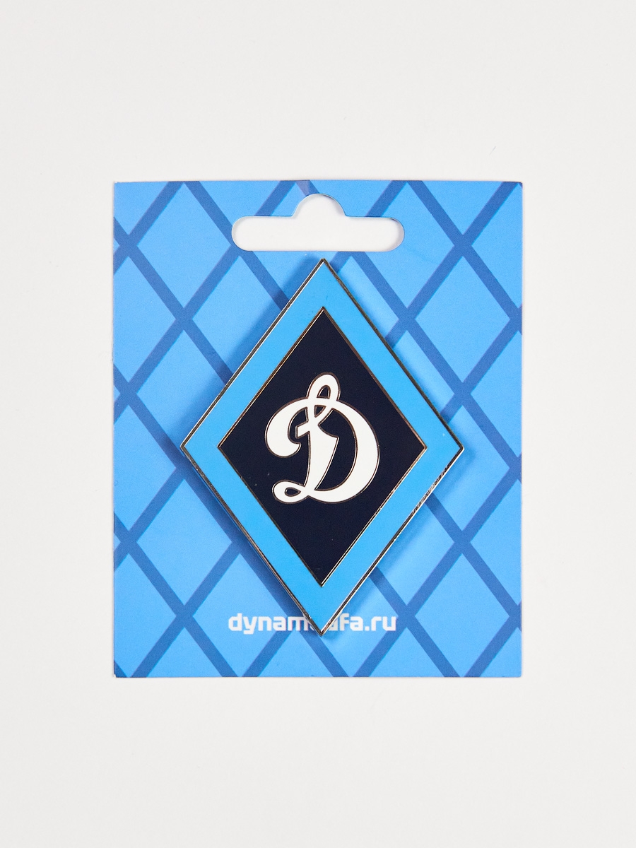 Магнит металлический с логотипом Общества «Динамо», ромб, тёмно-синий — фото 2