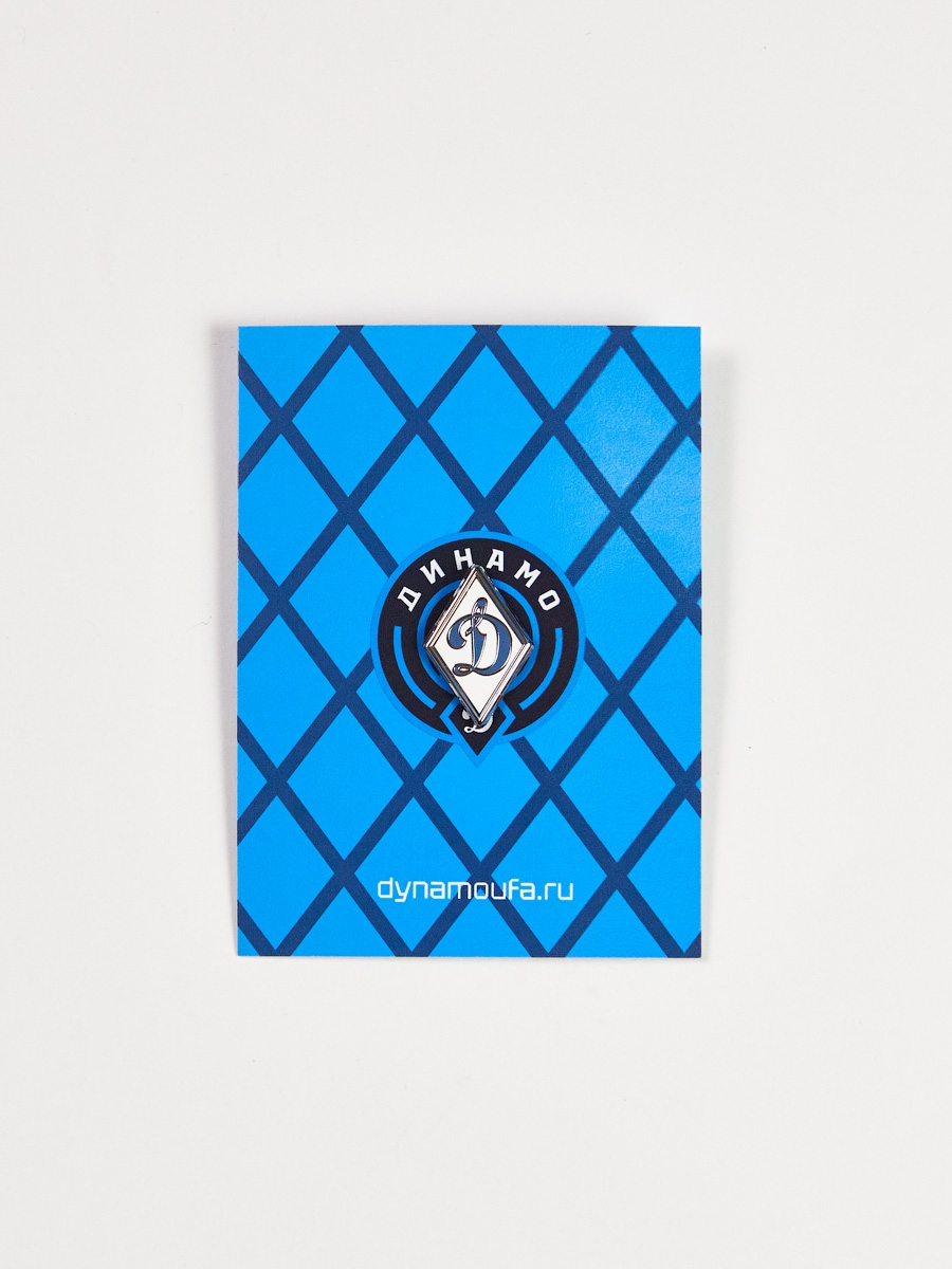 Значок металлический с логотипом Общества «Динамо», ромб, белый — фото 2